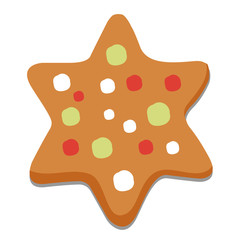 gingerbread gift celebration vector illustration 