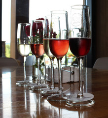 wine in glass