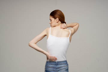 woman's health hurts back radiculitis osteochondrosis curvature of the spine
