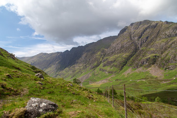 Clouds over mountains