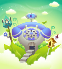 House in a telephone shape