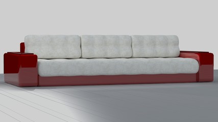 ferrari sofa. red/white