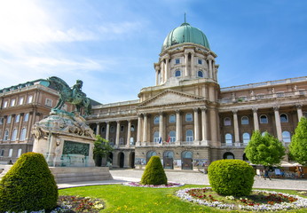 Royal palace of Budapest, Hungary - obrazy, fototapety, plakaty