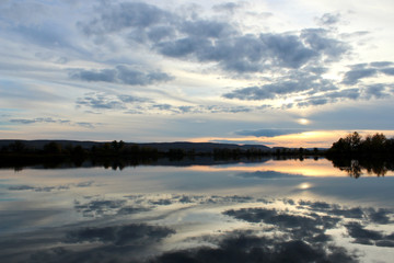 Sunset at the lake