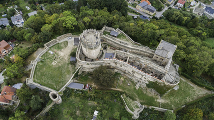 Bolków panorama na zamek i miasto z lotu ptaka © Konrad Kerker