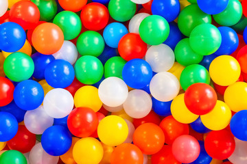 Fototapeta na wymiar Many colorful plastic balls. Background. Texture