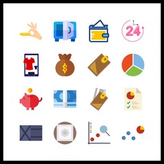 banking icon. accept and billfold vector icons in banking set. Use this illustration for banking works.