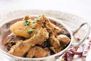 Indian Chicken curry with rice