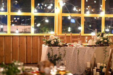 Rustic eco style wedding banquet decorations
