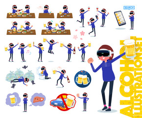 flat type VR goggle women_alcohol