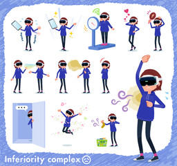 flat type VR goggle women_complex