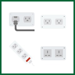 call icon. socket vector icons in call set. Use this illustration for call works.