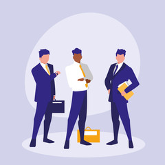 business people elegant avatar character