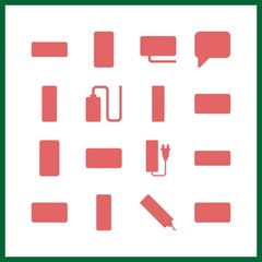 conversation vector icons set. chat and socket in this set.
