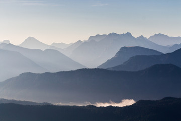 Berge im Morgenlicht
