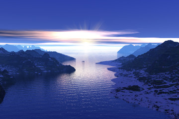 Morning in the fjords in Norway © Scanrail