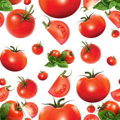 бесшовный фон томаты