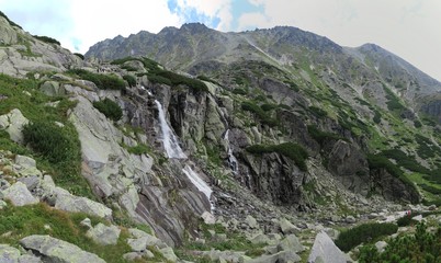 waterfall Skok near Strbske pleso in Tatra mountains in Slovakia © rihas