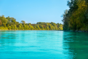 River Salzach in summer