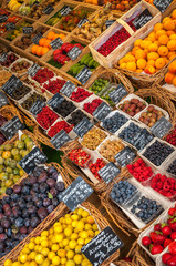 Colorful fruit in the market