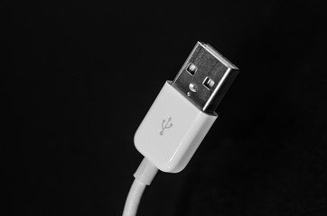 detail of a usb cable