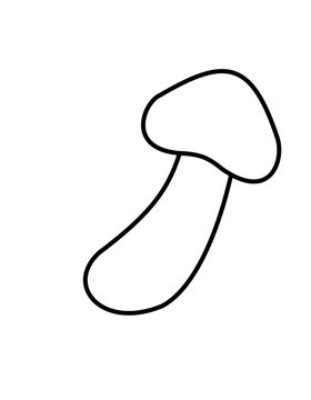 松茸2(線画)