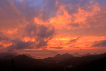 志賀高原の夕景
