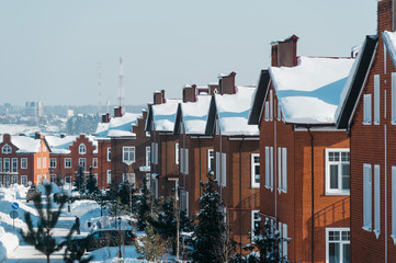 houses in winter