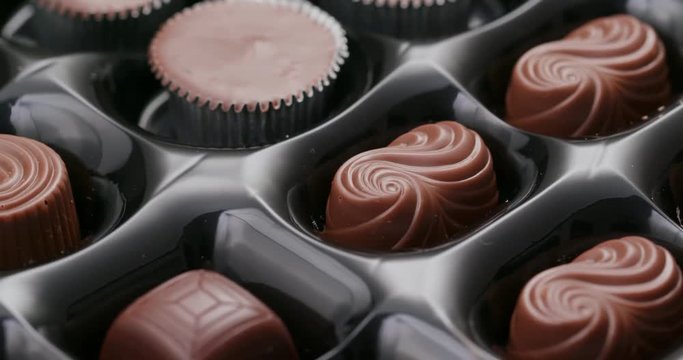 Mixed chocolate in box