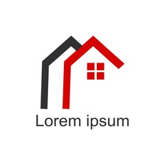 Home Logo Template. Vector Illustrator