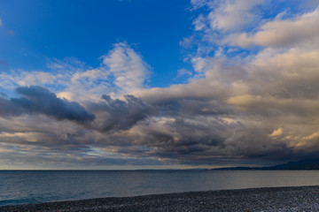 Obraz premium Vivid sunset over the Black Sea