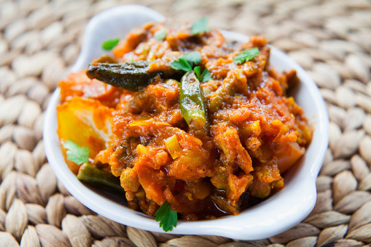 Sabzi Jhalfrezie -  Indian Cuisine Spicy Vegetable Curry