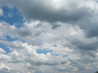 Obraz premium blue sky with white clouds