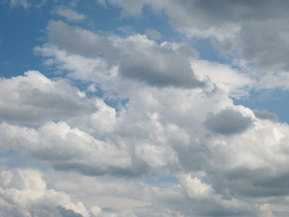 blue sky with clouds