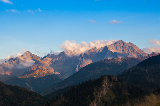 Fall in High Tatras at susnet