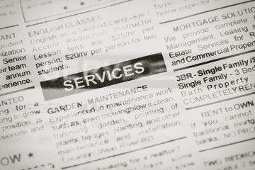 newspaper ad services
