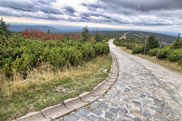 Widok ze Szrenicy - Hala Szrenicka - Szrenica - Szklarska Poręba - Karkonosze © sanzios