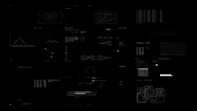 4K HUD Board Animation Screens