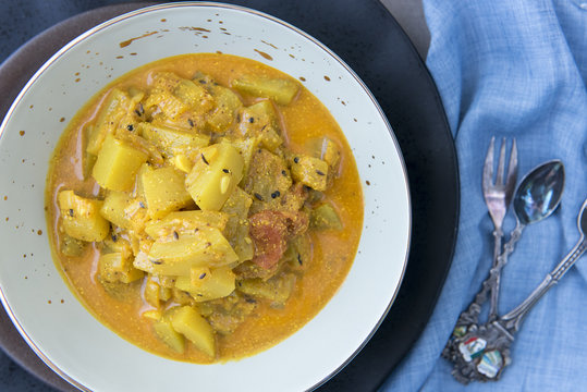 Bottle Gourd Curry With Mustard Sauce