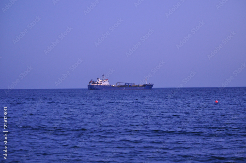 Wall mural The cargo ship transportation