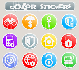Security and protection color stickers