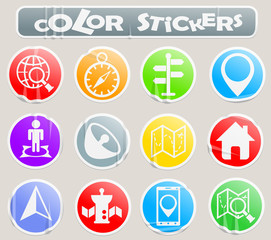 navigation color stickers