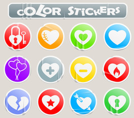 heart icon set