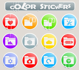 folder color stickers