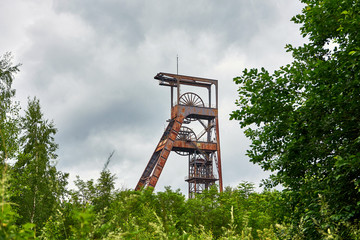 Ferris Wheel Over Coal Mine Forbach Lorraine France