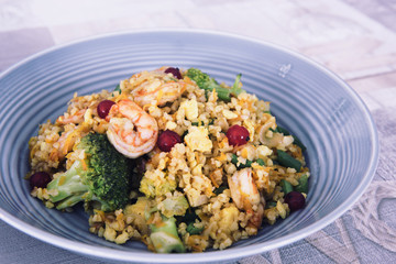 Fried Bulgur with vegetables 