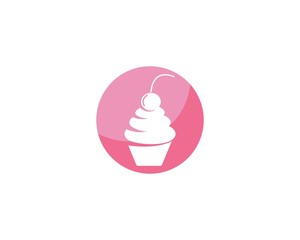 Cake logo vector