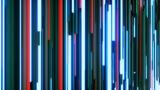 4K Abstract Glitch Technology Background. Seamless Loop.