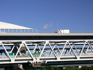 葛飾大橋と東京外環自動車道