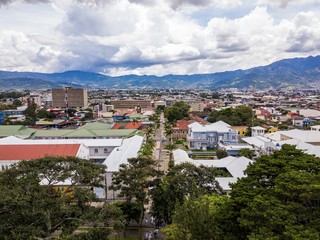 Beautiful aerial view of San Jose Costa rica